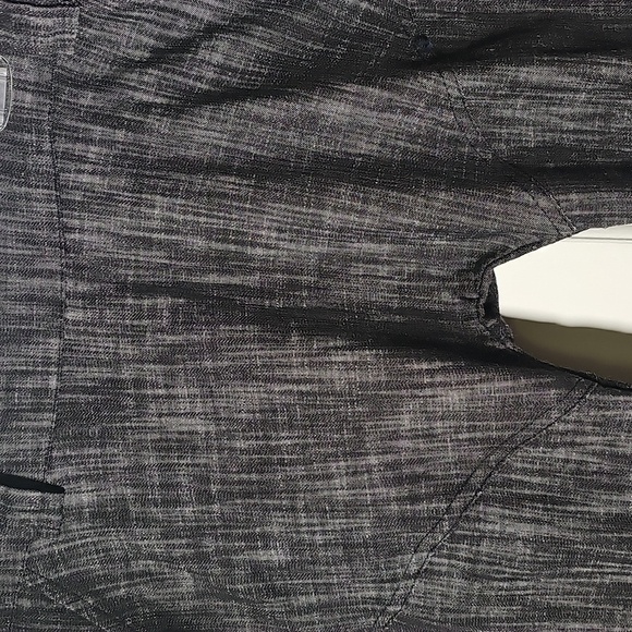 Gray Wide-Leg Pants. By GO-GO. Side Zipper And Buttons. Waist Flat Measurment 37 - Picture 2 of 8